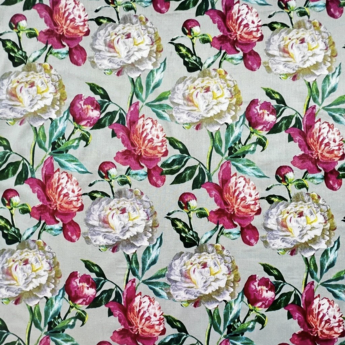 Tissu coton pivoine  50x70cm