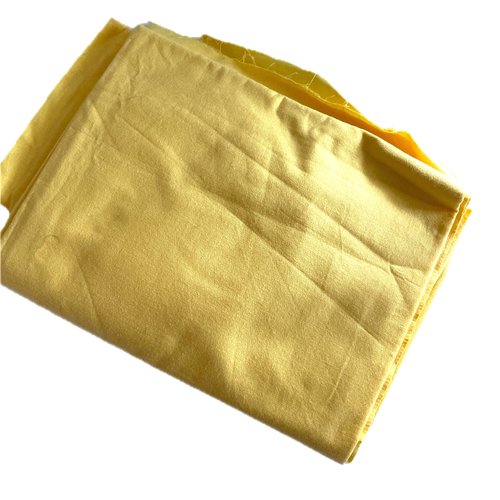 Tissu coton uni jaune citron 49x75 cm