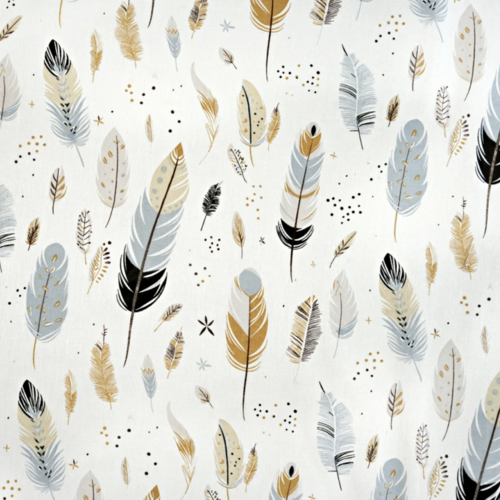 Tissu plumes 50x80cm