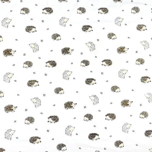 Tissu  petits hérissons 50x80cm