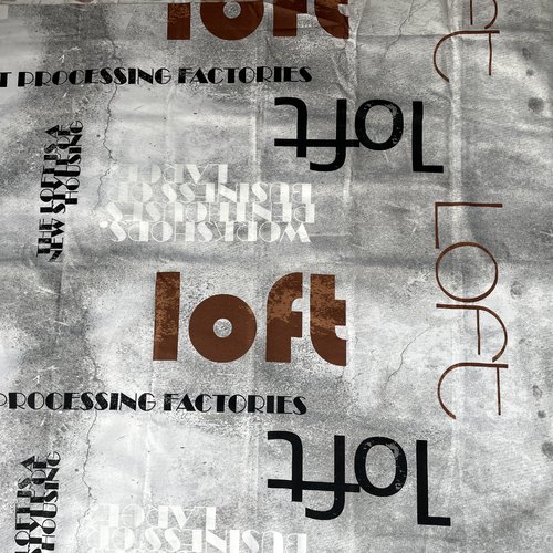 Tissu ameublement loft 106cm x 140cm