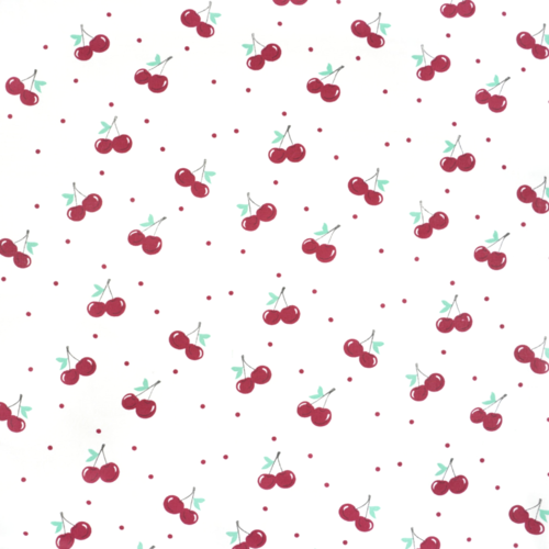 Tissu cerises 50x80 cm