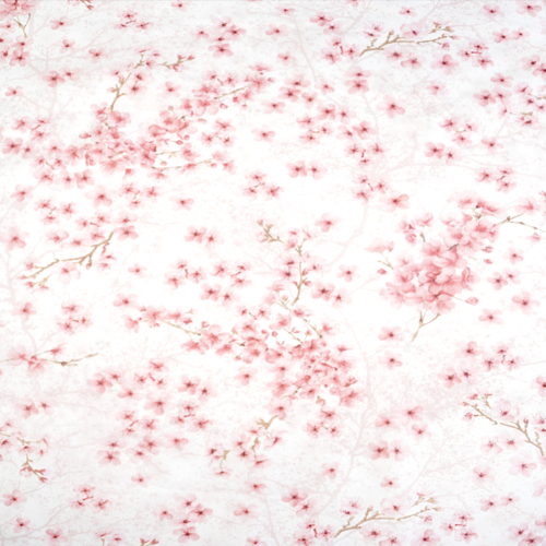 Tissu fleurs cerisiers 50x80 cm