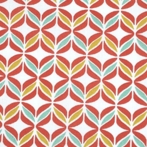 Tissu graphique multicolore 50x74cm