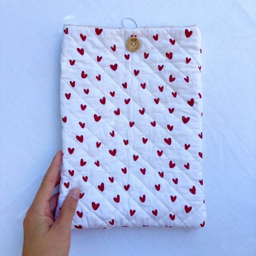 Pochette a livre motif coeur
