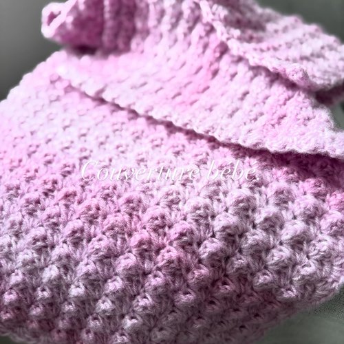 Couverture bébé au crochet