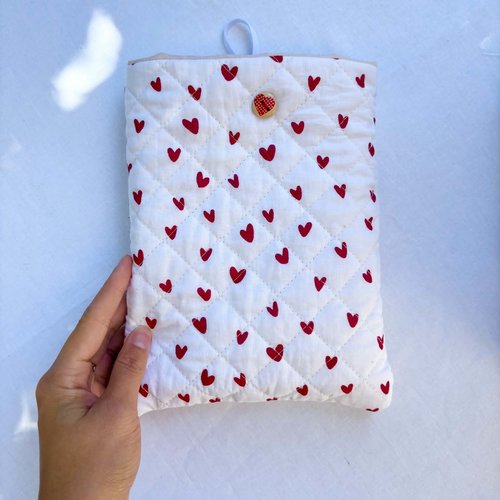 Pochette coeur rouge