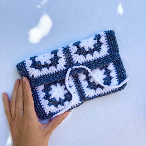 Pochette livre crochet
