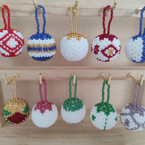 Collection de boules de noel