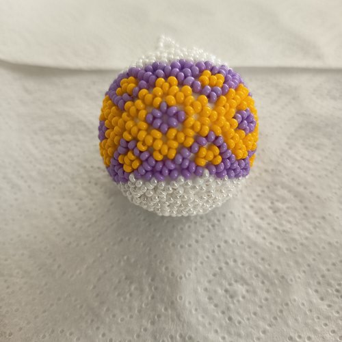 Explication pour realiser une boule en tissage danois