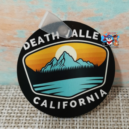 Porte-clés rond - death valley/vallée de la mort
