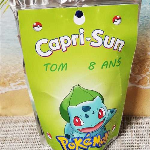 Capri sun personnalisés (à l'unité) - pokemon/bulbizarre