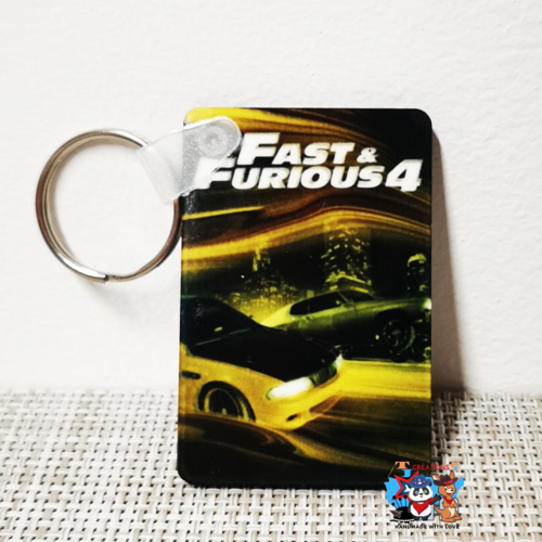Porte-clés rectangulaire - fast and furious