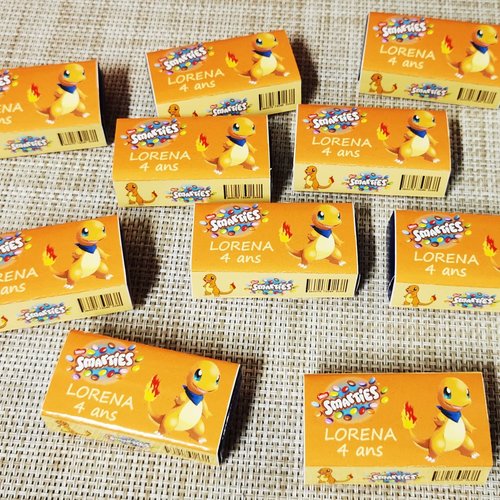 Smarties personnalisés (par lot de 10) - pokemon/salamèche