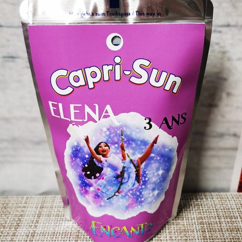 Capri sun personnalisés (à l'unité) - encanto
