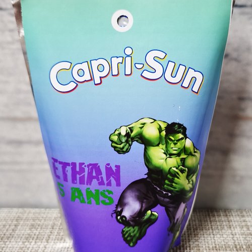 Capri sun personnalisés (à l'unité) - hulk (avengers)