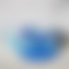 Mug transparent aspect givré bleu - prénom