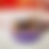 Mug transparent aspect givré violet - chien