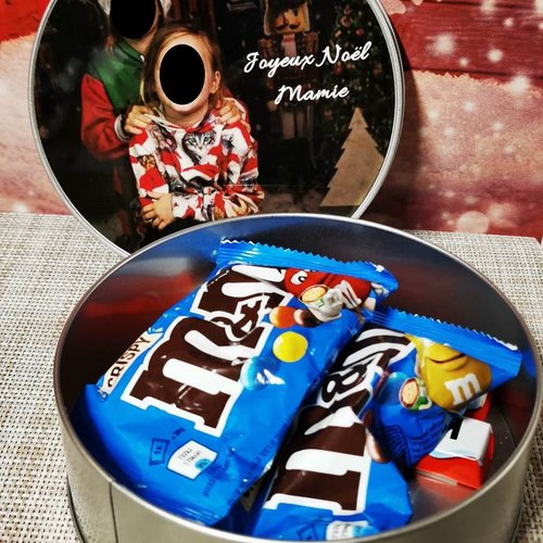 Boîte à chocolats ronde - enfants