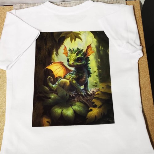 T-shirt enfant - dragon vert