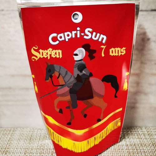 Capri sun personnalisés (à l'unité)- chevalier