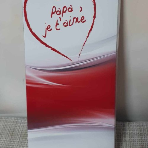 Tablette de chocolat suisse personnalisée - papa je t'aime