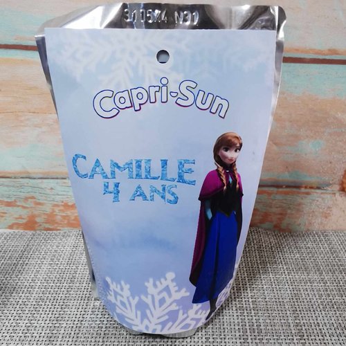 Capri sun personnalisés (à l'unité) - anna (reine des neiges)