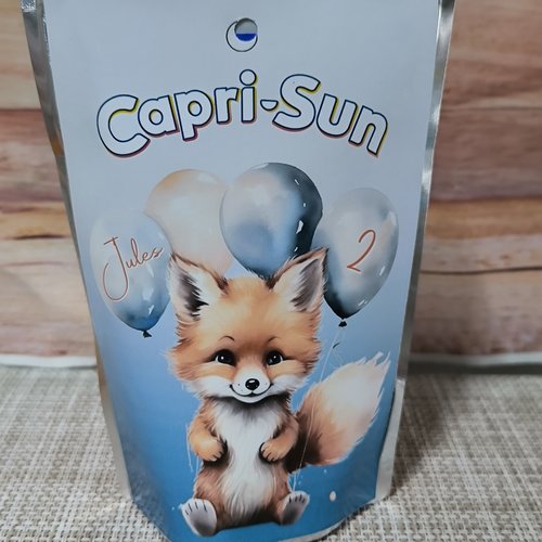 Capri sun personnalisés (à l'unité)- renard