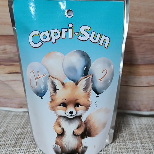 Capri sun personnalisés (à l'unité)- renard