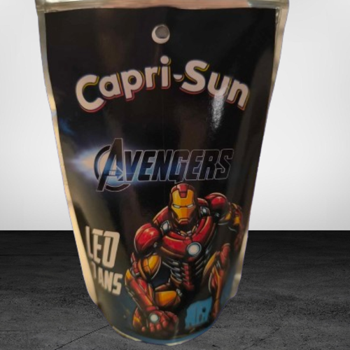 Capri sun personnalisés (à l'unité) - iron man (avengers)