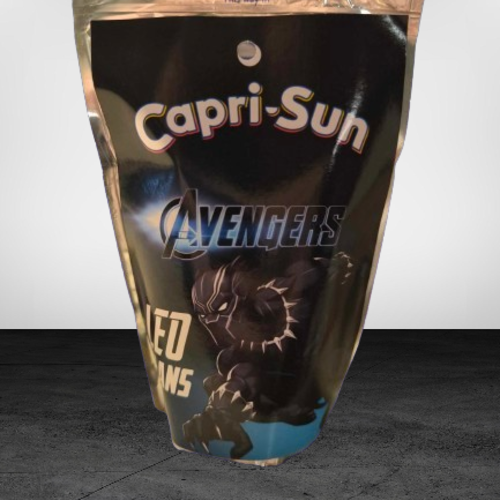 Capri sun personnalisés (à l'unité) - black panther (avengers)