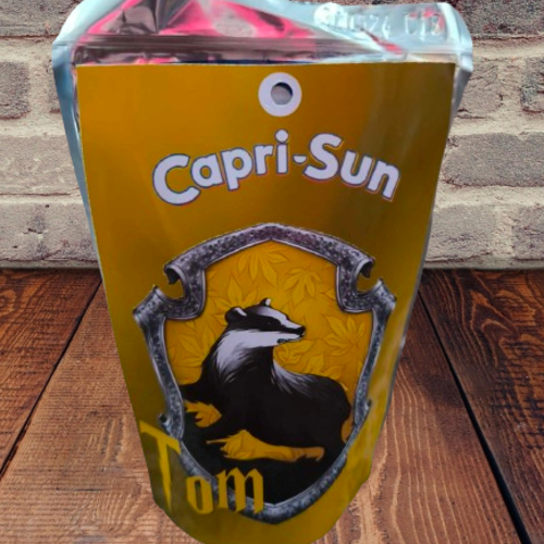 Capri sun personnalisés (à l'unité) - harry potter (poufsouffle)