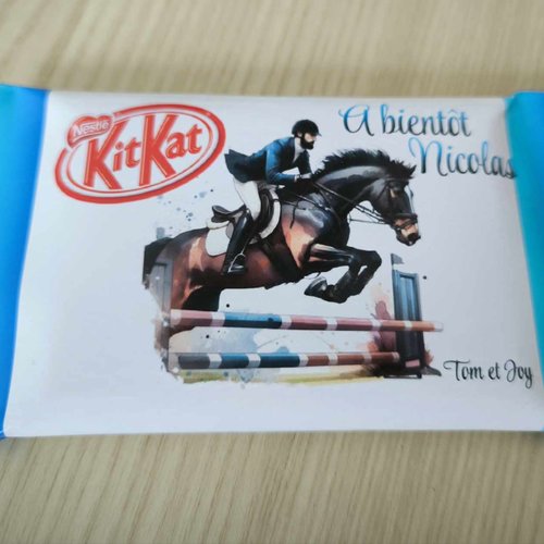Kit kat personnalisé (à l'unité) - cheval