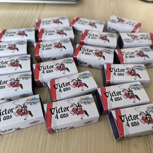 Smarties personnalisés (par lot de 10) - chevalier