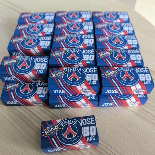 Smarties personnalisés (par lot de 10) - psg