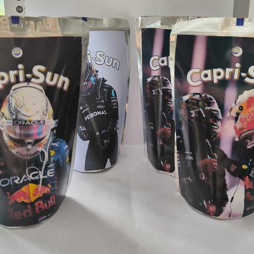 Capri sun personnalisés (par lot de 10) - pilote moto