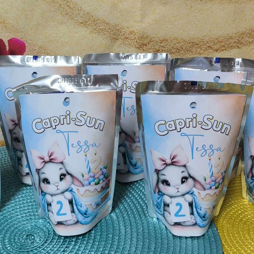 Capri sun personnalisés (par lot de 10) - lapin
