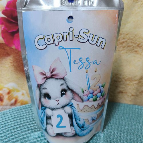 Capri sun personnalisés (à l'unité) - lapin