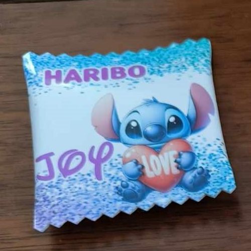 Haribo personnalisés (à l'unité) - stitch paillette bleu