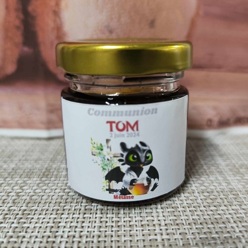 Mini pots confiture/miel - communion (krokmou)
