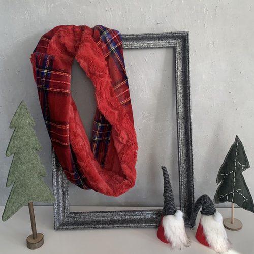 Snood deux matières