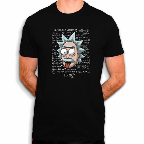 Rick einstein - t-shirt en coton bio - parodie e=mc2