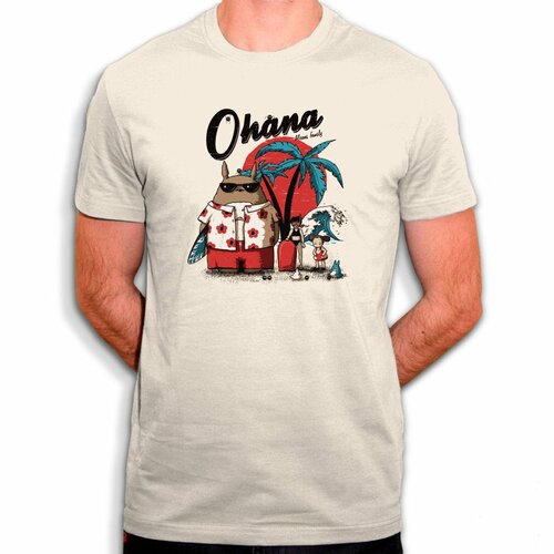 Ohana totoro - t-shirt en coton bio - parodie