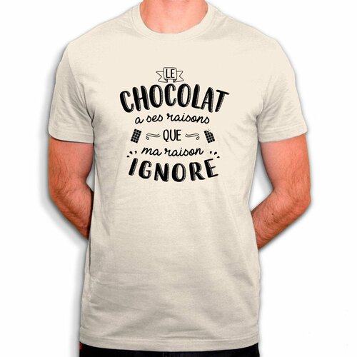 Chocolat - t-shirt en coton bio - addiction cacao