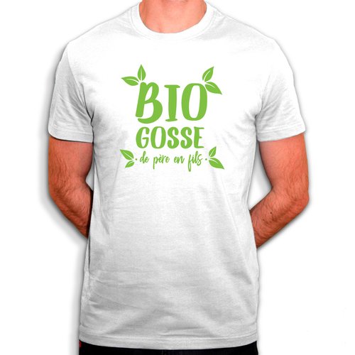 Bio gosse - t-shirt en coton biologique - humour et écologie