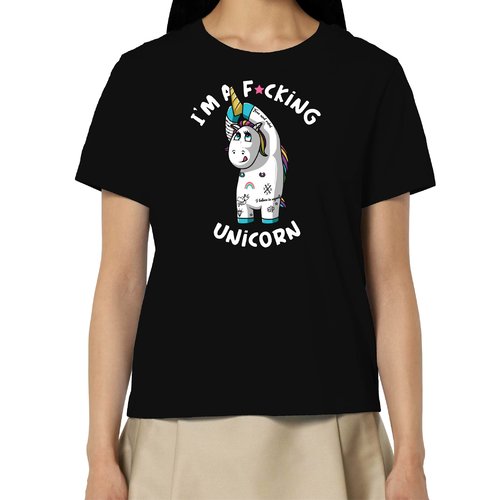 I'm a fucking unicorn - t-shirt en coton bio - tee shirt licorne