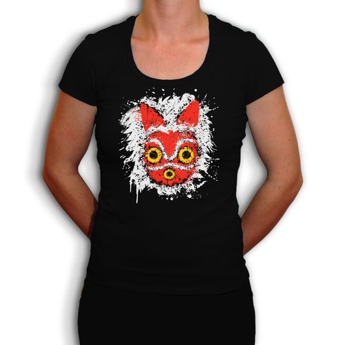 Princesse mononoke - t-shirt en coton bio - fanart masque