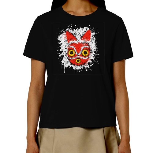 Princesse mononoke - t-shirt en coton bio - fanart masque