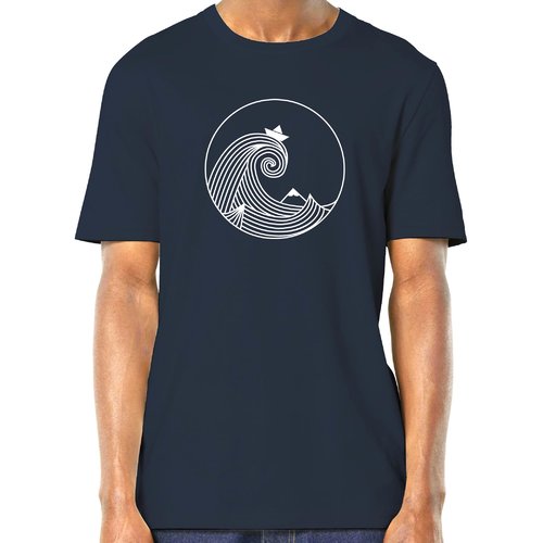 Petit bateau - t-shirt en coton bio - hokusai origami