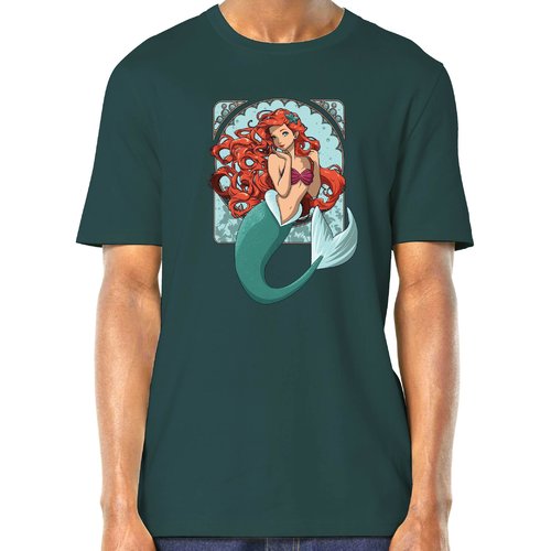 La petite sirène - t-shirt en coton bio - alphonse mucha